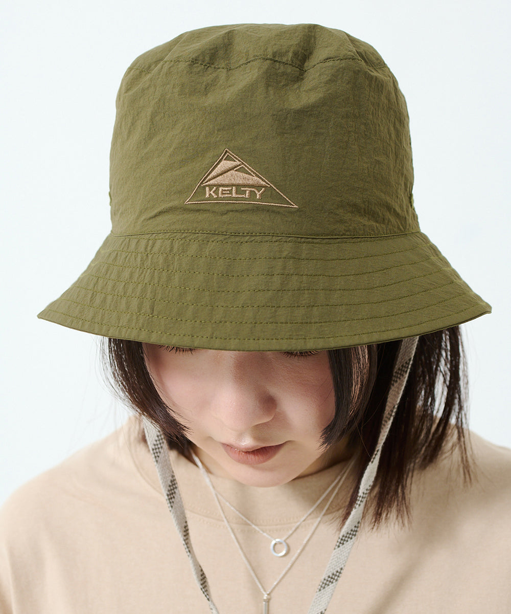 STONE  バケットハット XL カーキ KELTY APPAREL公式】ナイロンバケットハット