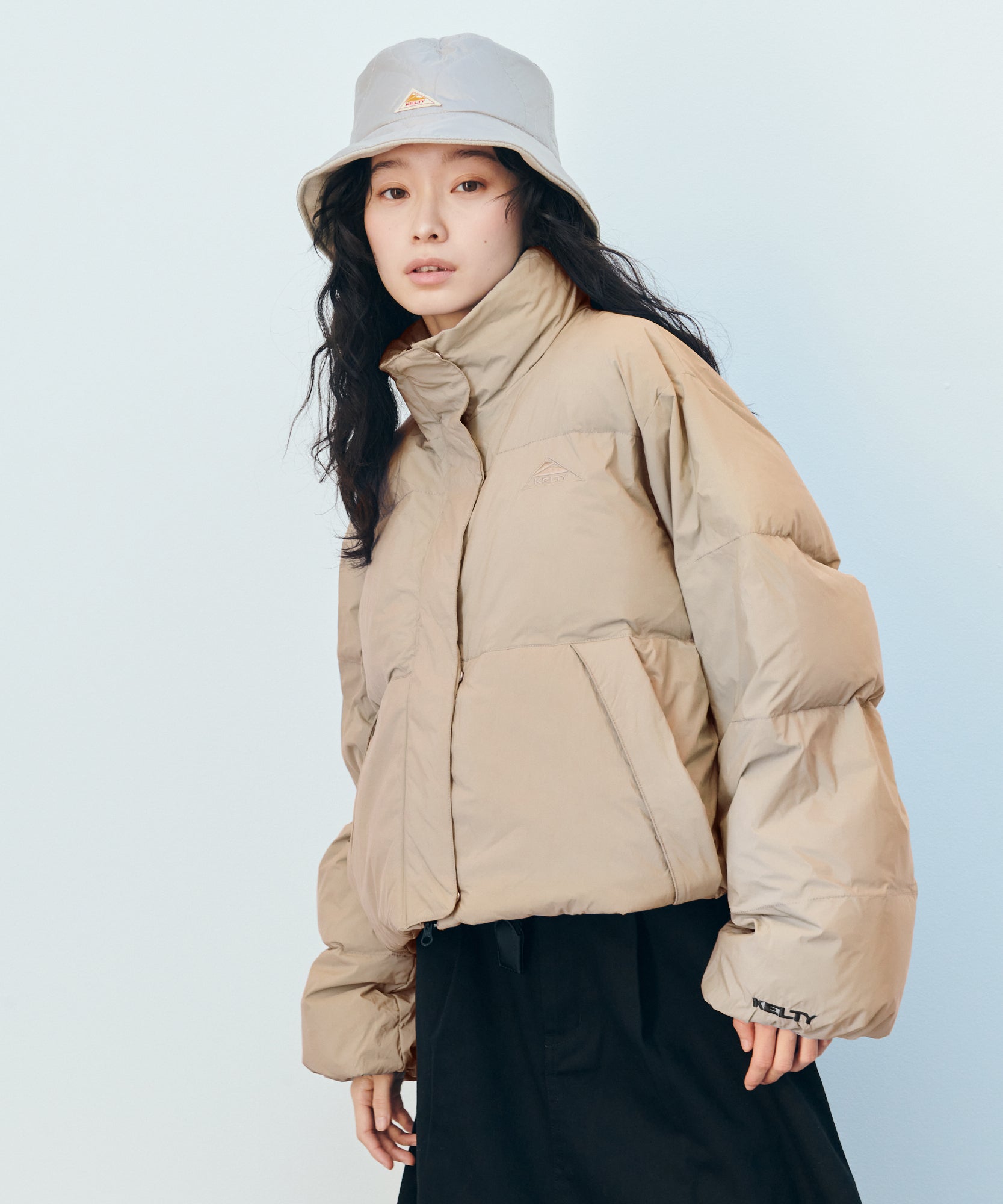 adeam ベージュ クロップドジャケット KELTY APPAREL公式】撥水インサレーション クロップドジャケット